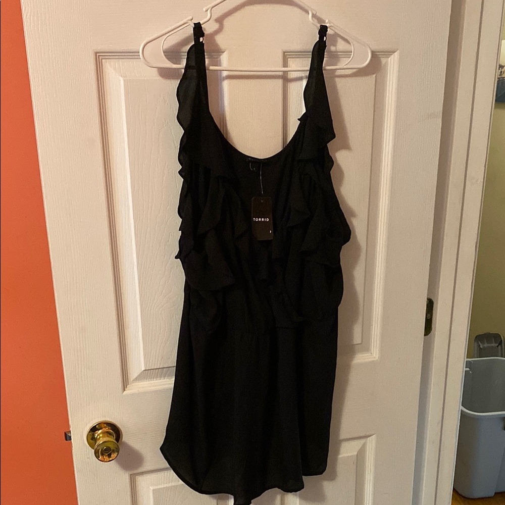 Torrid 3x Black Ruffled Women's Top